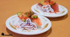 スシロー×ストリートファイター」コラボ決定!先行試食会で一足 スシロー×ストリートファイター」コラボ決定!先行試食会で一足