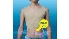 猛暑の汗対策に！ グンゼから爆風仕様のTシャツ専用インナー「in.T Airy half（エアリーハーフ）」登場