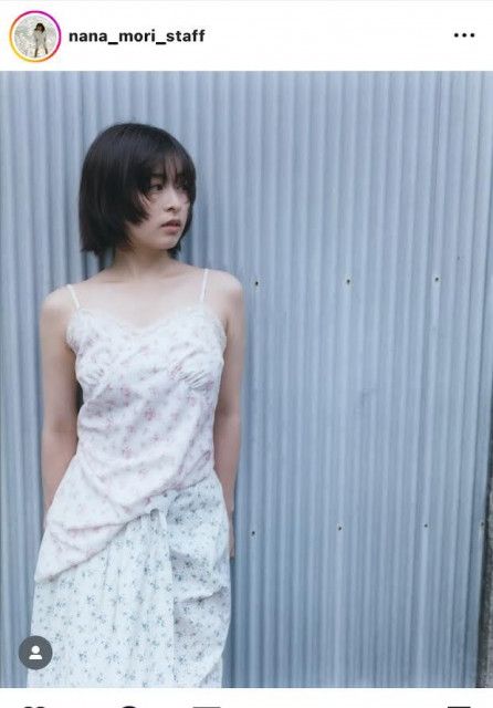 「天使降臨」森七菜、透明感スゴ！美肌輝くキャミ姿が「ほんまに原色美女」「儚くて可愛すぎ」