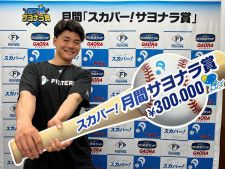 日本ハム・清宮幸太郎、エスコンフィールドで初勝利のサヨナラで「スカパー！サヨナラ賞」を初受賞！