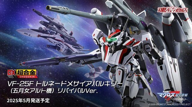 「劇場版マクロスF」よりDX超合金「VF-25F トルネードメサイアバルキリー」がリバイバル商品化！本体、トルネードパーツの艶消し処理により質感アップ(インサイド)  - goo ニュース