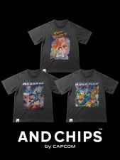 カプコンの新アパレルブランド「＆CHIPS」が発表！第1弾は『ストリートファイター』『ロックマン』シリーズのヴィンテージ風Tシャツ