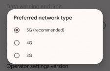 優先ネットワーク設定を「3G」としていると、VoLTE自体を有効化できない。4Gか4G／5G（端末によっては5G）にすることで、VoLTEの設定を行える