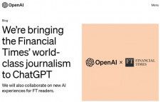 OpenAI、Financial TimesともAIでの記事データ利用でライセンス契約