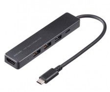 サンワ、HDMI出力も備えたType-C接続対応USBハブ
