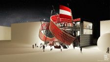オーストリアパビリオン・イメージ（夜景） (C) Expo Austria/BWM Designers & Architects
