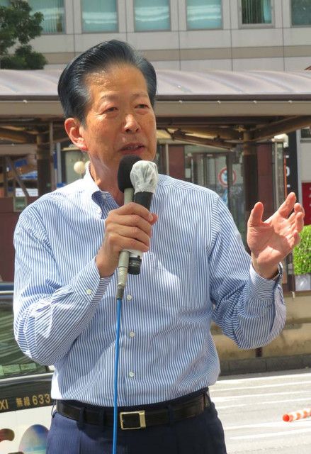 参院選、与党過半数割れなら「日本の政治は大混乱」　横浜で公明・山口元代表が演説