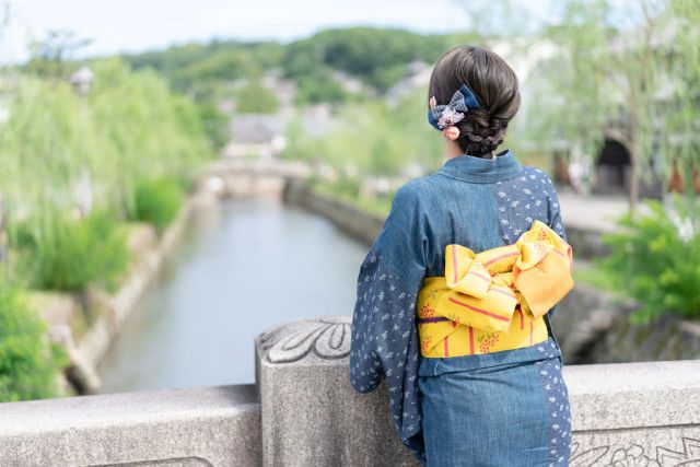 デニム着物 人気 井原市