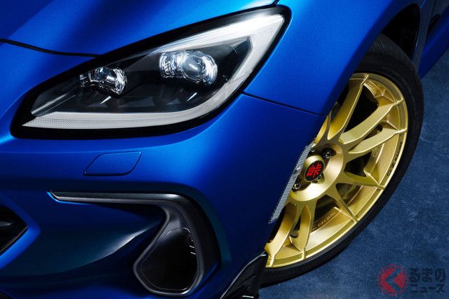 スバルが新「スポーツカー」発表！ MTしかない!鮮烈ブルーの「峠仕様」を初公開！ まさかのBRZをイタリアで発売、反響は？