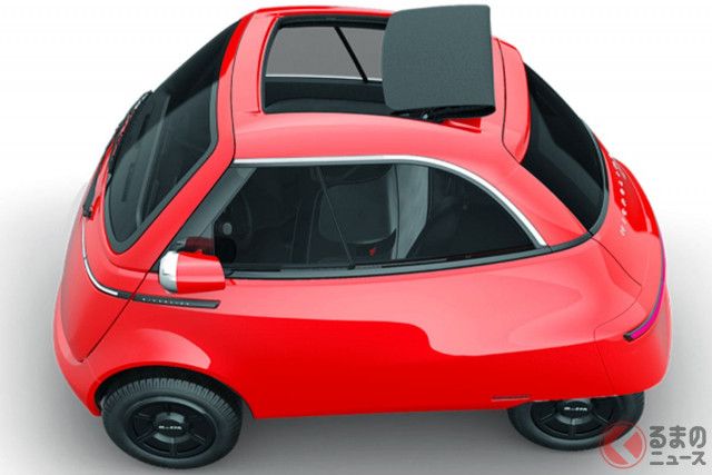 全長2.4m！ 軽より小さい「タマゴ型」コンパクトカーに反響殺到！「日常の移動にサイコー！」「デザインだけで買い」の声も！ 最高速“90km／h”で公道も走れる「めちゃ小さいクルマ」マイクロリーノ 欧州モデルがスゴイ！