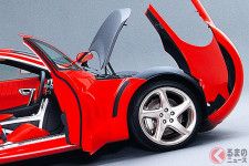 まるで「RX-8」!? マツダが「観音開き」の「ロータリー・スポーツカー」公開へ！ リトラ風の「隠しヘッドライト」も美しすぎる「RX-EVOLV」登場