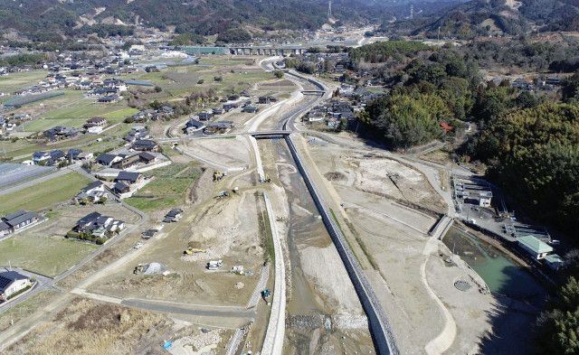 国が代行の福岡県の河川改修完了　17年豪雨で被災、朝倉市