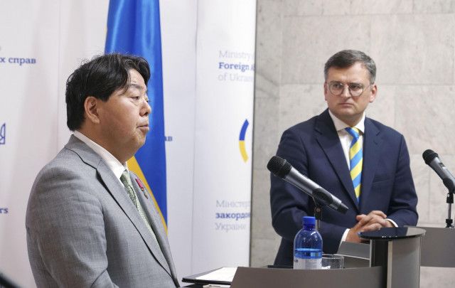 ウクライナ支援継続を表明　林外相「共に歩む決意」