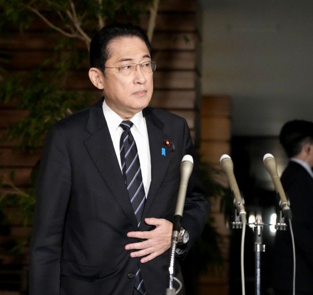首相、岸田派離脱を表明　在任中に限定、会長は空席