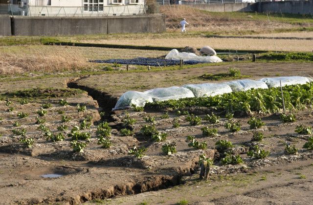 石川の農業施設被害1000件超　地震で田畑亀裂、水路崩壊