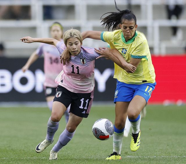 日本、PK戦でブラジルに屈す　サッカー女子の国際親善大会