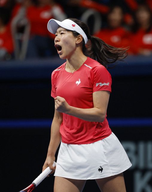 女子テニス、日本が決勝大会進出　国別対抗戦、予選最終日