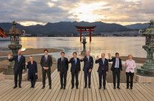 G7首脳、厳島神社を訪問　宮島の老舗旅館で討議