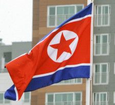北朝鮮の国旗（共同）