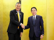 日本・タイ首脳が会談、連携確認　米サンフランシスコで