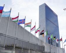 米ニューヨークの国連本部＝24日（共同）