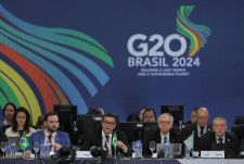 ブラジル・サンパウロで開幕したG20財務相・中央銀行総裁会議＝28日（ロイター＝共同）