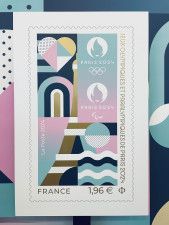 パリ五輪公式切手を発表　エッフェル塔やセーヌ川イメージ
