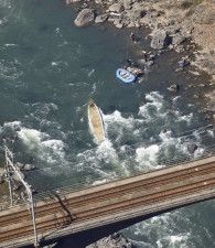 川下り舟、船体に複数の損傷確認　京都・保津川事故、経過報告公表