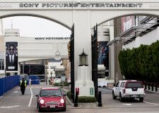 ソニーの米映画子会社ソニー・ピクチャーズエンタテインメントのスタジオ＝2014年、米カリフォルニア州（AP＝共同）