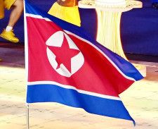 北朝鮮の国旗（共同）
