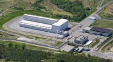 使用済み核燃料の中間貯蔵施設＝2020年5月、青森県むつ市（了）