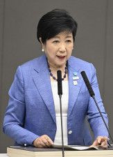 小池都知事、3選出馬を表明　蓮舫氏と事実上の与野党対決