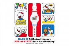 祝】キティちゃん50歳「BABY-G」とコラボ 文字盤に“キティ顔面”が浮かび上がる(LASISA) - goo ニュース