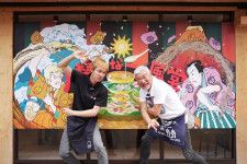 左から「人類みな麺類」創業者の松村貴大さん、「一風堂」創業者の河原成美さん