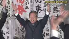 現職の菊地豊氏（65）が５回目の当選　投票率は前回を16.38ポイント下回る42.63%と低迷