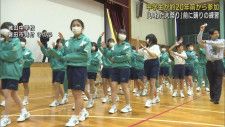 「いわた大祭り」で踊りを披露　中学1年生が練習会に参加　静岡・磐田市