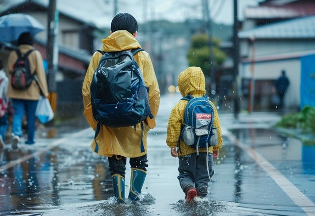 冠水した道路通るとき 履く靴は