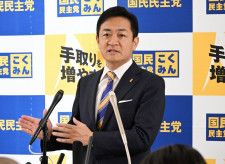 玉木氏「国民民主は28票しかない」　首相指名で野田氏投票に否定的