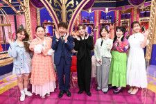 （左から）peco、いとうあさこ、上田晋也、山田涼介、大久保佳代子、ゆめっち、大家志津香（C）日本テレビ