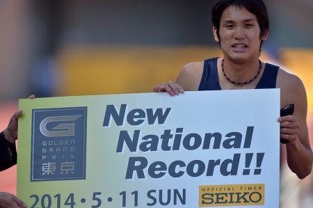 川元、男子800mで日本新記録