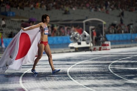 福島千里　女子100mで銀メダル