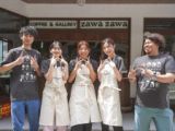 仙北・田沢湖畔にカフェ「ザワザワ」　若手クリエーターの作品展示も