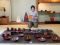 松本・浅間温泉で長谷川正治さん個展　鮮やかな朱色、漆器のような陶器も