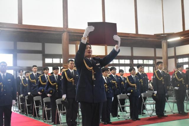 「県民の期待応える」　県警察学校で初任科入校式