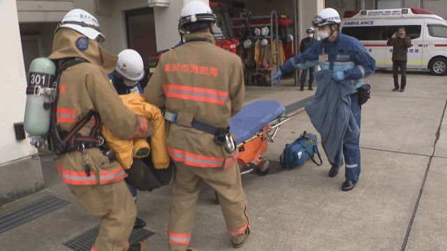 “消火”と“人命救助”2つの役割 金沢市唯一の「兼任救助隊」が訓練公開