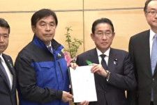 「馳知事が岸田総理に要望書を提出」来週にも予備費からの追加支出の決定を表明