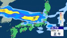 台風接近前から大雨のおそれ 29日〜30日北陸で降水量多く 3時間ごとの予想