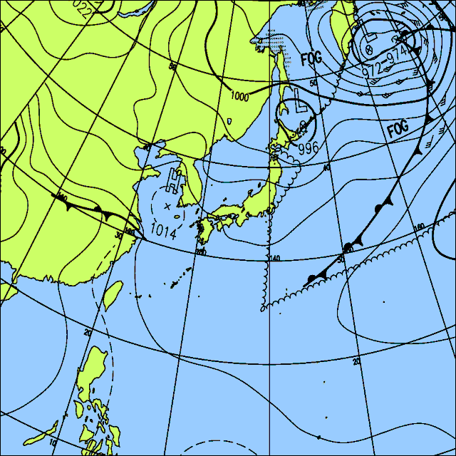 今日は北日本で雨や雷雨の所があるが、東〜西日本は概ね晴れる