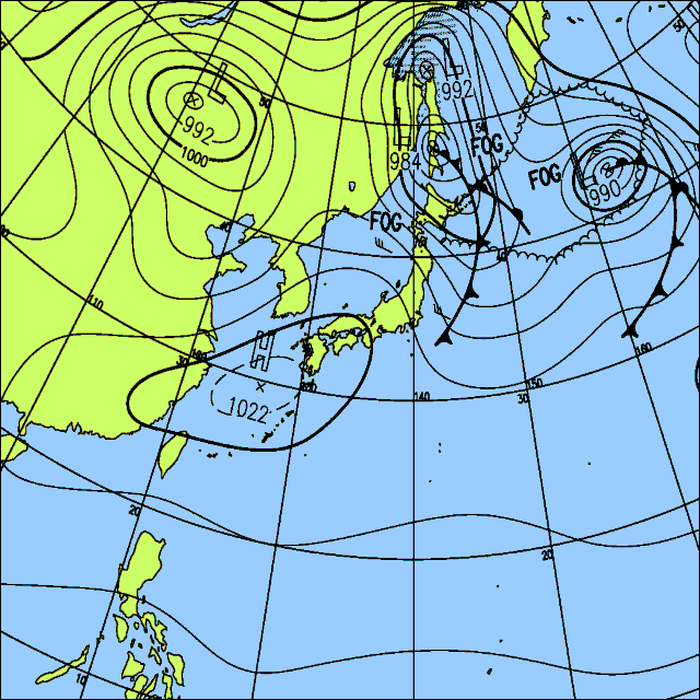 今日は北日本や日本海側を中心にし雨や雪が降りやすく雷の所も