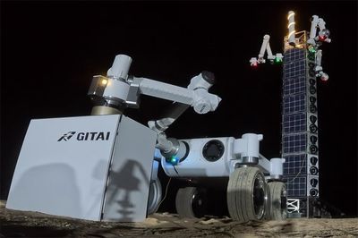 月面に携帯通信網構築へ、ロボットで基地局アンテナ設置に成功